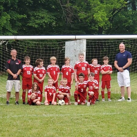  Jeromy Richardson with soccer team